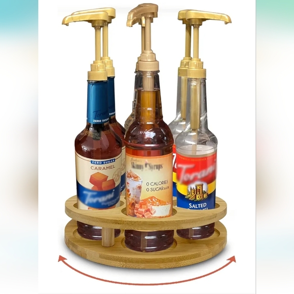 Rotating Coffee Syrup Rack Organizer - Picture 1 of 6